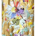 ARCHIVE - Vintage 1930s Liquid Gold Satin Floral Print Bias