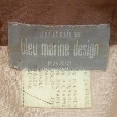 ARCHIVE - Vintage 1970s Early Label Bluemarine Pale Pink Silk Shirt Dress