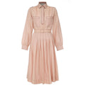 ARCHIVE - Vintage 1970s Early Label Bluemarine Pale Pink Silk Shirt Dress