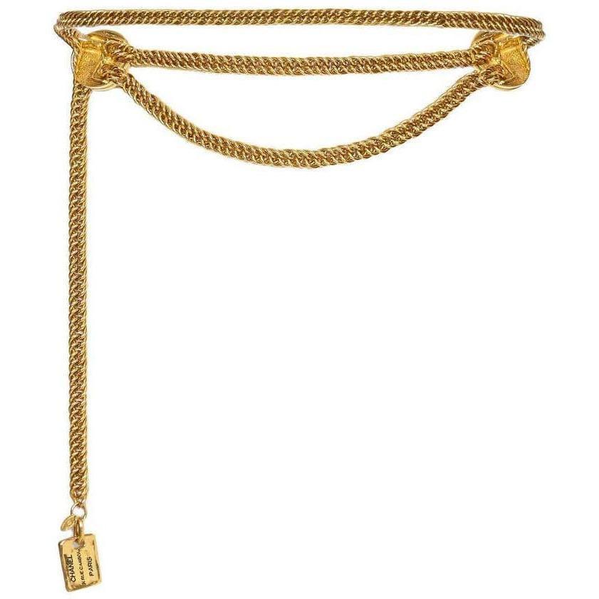 ARCHIVE - Vintage Chanel 1980s Rue Cambon chain belt with medallions