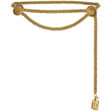 ARCHIVE - Vintage Chanel 1980s Rue Cambon chain belt with medallions