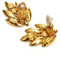 ARCHIVE - Yves Saint Laurent Clip-on Gold and Blue Earrings