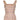 Ceil Chapman 1950s Peach Silk Dress With Beading and Velvet Ribbon Applique