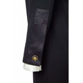 Chanel 1990s Black Tuxedo Dress With Satin Bow & Detachable Collar
