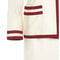 Chanel 1990s Cream Silk Suit with Red Trim