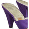 Christian Dior 1970s Purple and Gold Tone Heeled Sandals