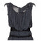 Christian Lacroix Couture 1990s Navy Silk Chiffon Polkadot Dress
