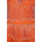 Couture 1960s Burnt Orange Silk Chiffon Gown With Crystal Bead Embellishment