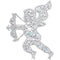 Documented 1980s Giant Butler & Wilson Aurora Borealis Cupid Brooch