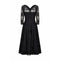 Early 1950s Marshal and Snelgrove Black Lace Dress