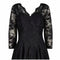 Early 1950s Marshal and Snelgrove Black Lace Dress