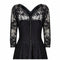 Early 1950s Marshal and Snelgrove Black Lace Dress