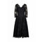 Early 1950s Marshal and Snelgrove Black Lace Dress