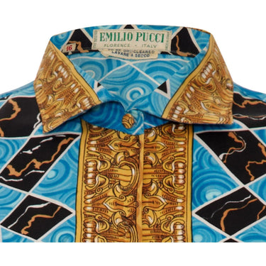 1960’s Emilio Pucci Printed Silk Blouse Very Versace