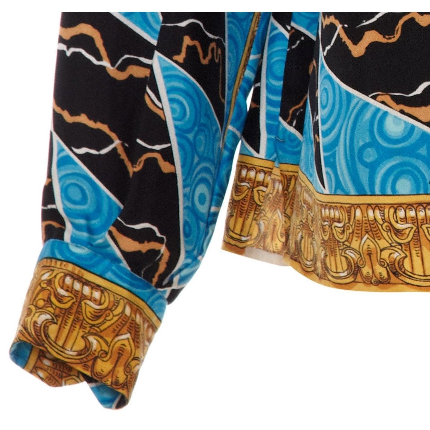 Early 1960’s Emilio Pucci Printed Silk Blouse Very Versace