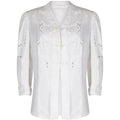 Edwardian Embroidered Whitework Linen Summer Walking Jacket