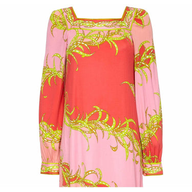ARCHIVE - Emilio Pucci 1960s / 1970s Silk Blend Tropical Print Lounge Dress