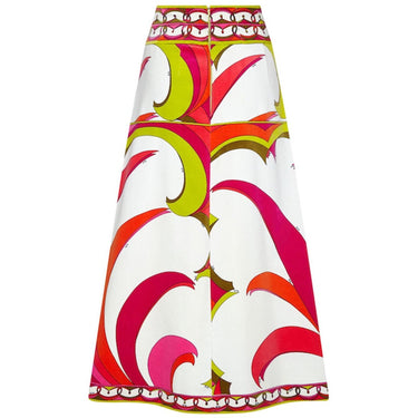 ARCHIVE - Emilio Pucci 1960s Velvet A-Line Skirt With Tropical Print