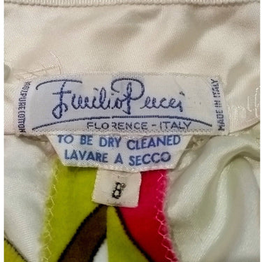 ARCHIVE - Emilio Pucci 1960s Velvet A-Line Skirt With Tropical Print