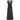 Exceptional 1930s Art Deco Rose Print Black Liquid Satin Evening Gown