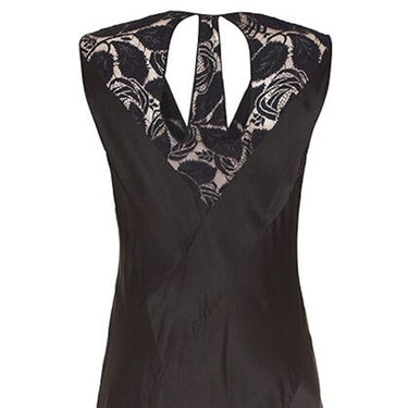 ARCHIVE - Exceptional 1930s Art Deco Rose Print Black Liquid Satin Evening Gown