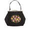 Exceptional Hallmarked 1937 Sterling Silver & Marcasite Tapestry Needlework Bag