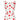 ARCHIVE - Francise Of Nassau 1960s White Linen Dress With Red Carnation Flower Embroidery