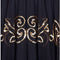Fred Perlberg 1940s Black and Gold Chiffon Evening Dress with Matching Gloves
