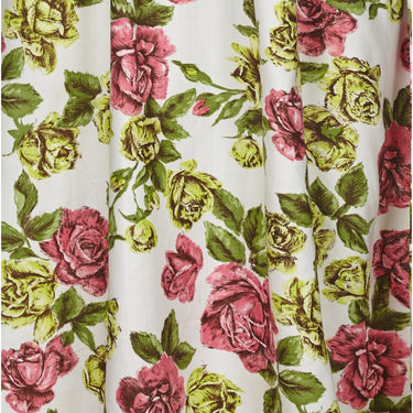 ARCHIVE - Gevah 1950s Cotton Floral Rose Print Dress