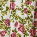 Gevah 1950s Cotton Floral Rose Print Dress