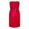 Gianfranco Ferre 1980s red Cocktail Dress With Shocking Pink Fan Detail