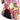 Haute Couture Christian Lacroix 1990s Colourful Rose Print Dress