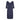 ARCHIVE - Henri 1950s Silk Navy Polkadot Dress With Pleating Detail