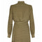 Hermes 1970s Silk Sage Green Oakleaf Print Blouse and Skirt Suit