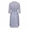 HOLD 1950s Blush & Blue Lace Belted Tea Dress