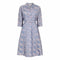 HOLD 1950s Blush & Blue Lace Belted Tea Dress