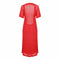 HOLD 1950s Crochet Bright Cherry Red Dress