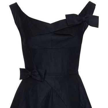 ARCHIVE: Jacques Heim Demi Couture 1950s New Look Black Dress