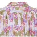 Jeff Banks 1970s Floral Chiffon and Lace Blouse