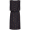 Kitty Copeland 1950s Black Taffeta Silk Polkadot Dress