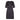 ARCHIVE - Leslie Fay 1950s Silk Navy and Cream Circle Print Dress With Belt