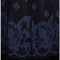 Louis Feraud 1980s Embroidered Blue Silk and Black Velvet Gown