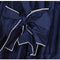 Louis Feraud 1980s or 1990s Navy Silk Taffeta Dress With Bow Embellishments