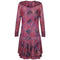 Missoni 1970s Silk Harlequin Paint Effect Dress With Ruffle Collar