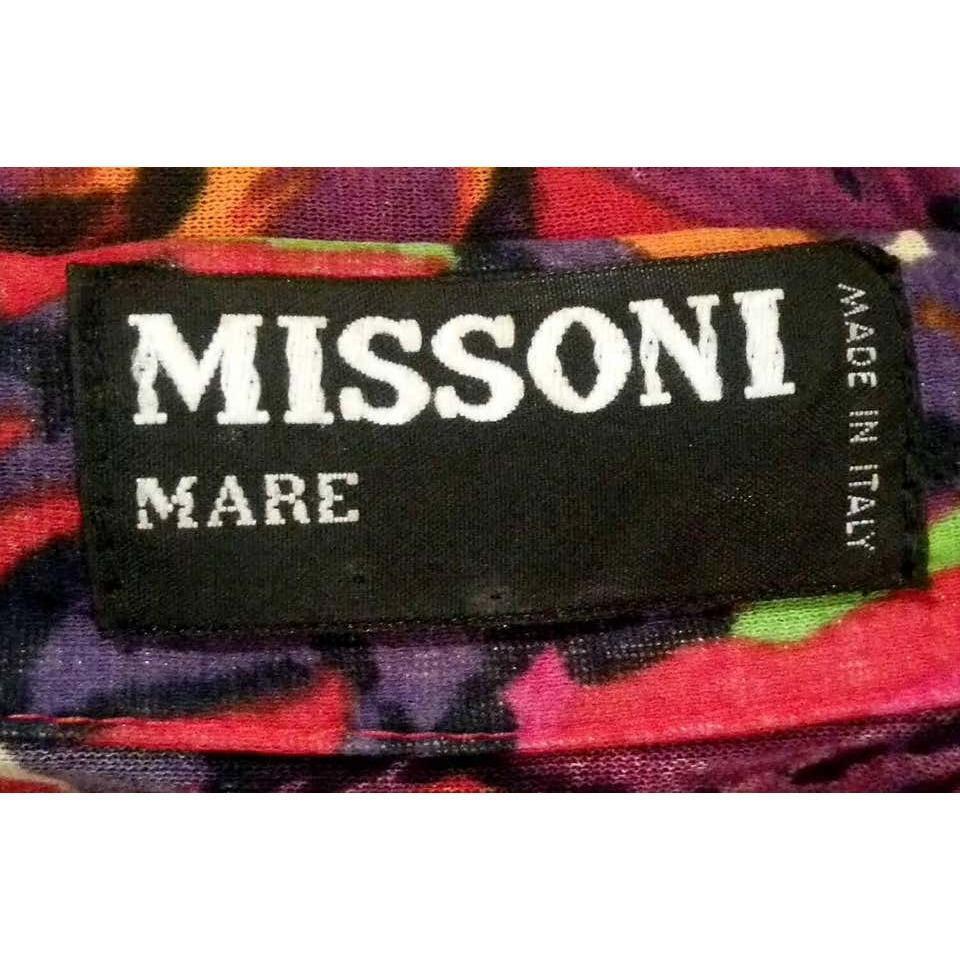 Missoni "Mare" 1980s Cotton Multicoloured Tunic With Novelty Shell Print