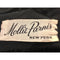 Mollie Parnis 1950s Black Dress with Pleated Ribbon Inserts