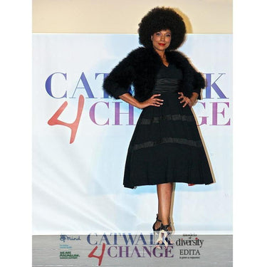 ARCHIVE - Mollie Parnis 1950s Black Dress with Pleated Ribbon Inserts