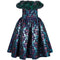 Nina Ricci 1990s Haute Couture Puff Skirt Party Dress with Ruffle Neckline