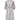 Norman Hartnell 1970s Couture Silk Crepe Monochrome Print Dress