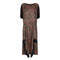 Original 1920s Lame Drop Waist Flapper Dress
